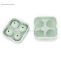 Silicone 4-hole ball ice cube tray